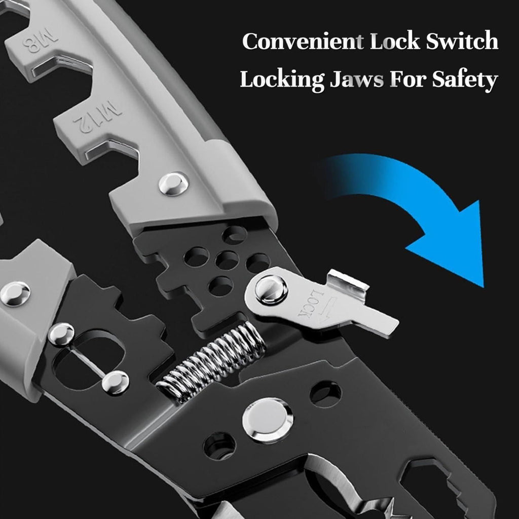 28-in-1 Multifunctional Wire Pliers & Stripper Tool | Stainless Steel Electrician Hand Tool